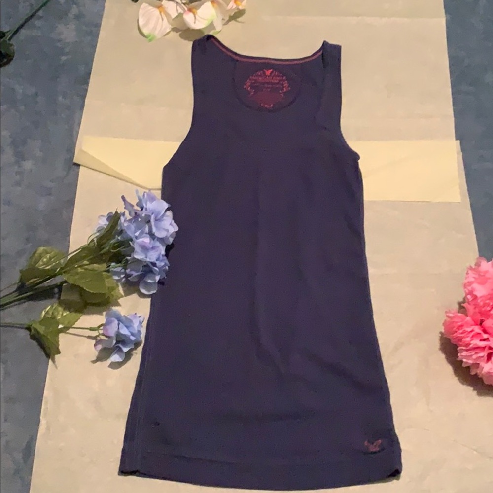 American Eagle Size Small Dark Blue Tank Top